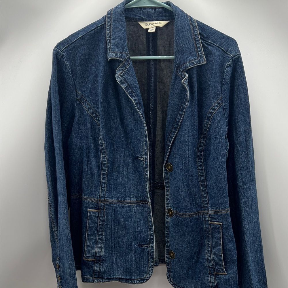 St. John's Bay Dark Blue Denim Jacket